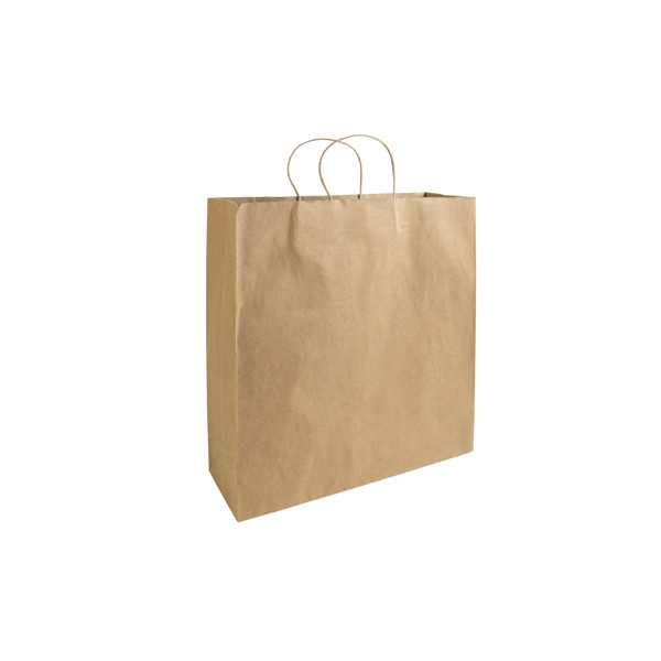 100% Recycled Paper 100 Gr/M2, Shopping Bag With Guesset