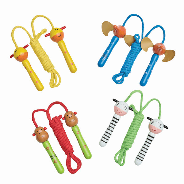 Colourful skipping rope, price per piece ANIMAL ANIMATION