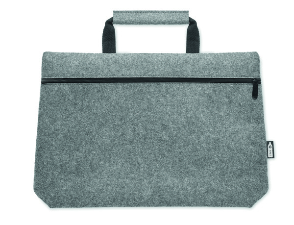 Sac ordinateur feutre RPET Tapla - Gris