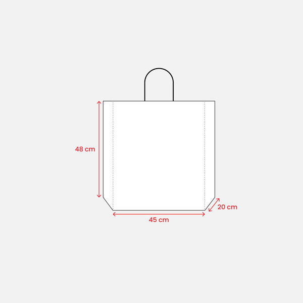 100 Gr/M2 Paper Shopping Bag With Guesset