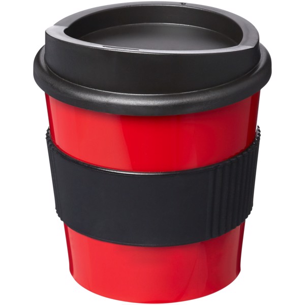 Americano® Primo 250 ml Becher mit Schutzring - Rot / Schwarz