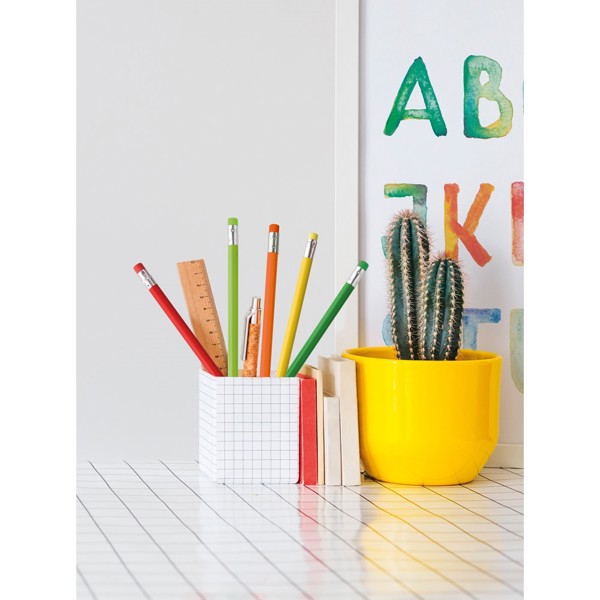 ATENEO. Crayon graphite avec gomme - Blanc