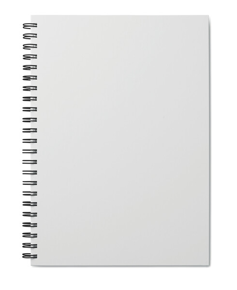 Cahier A4 avec couverture rigide et feuilles de votre choix - Quadri / Noir
