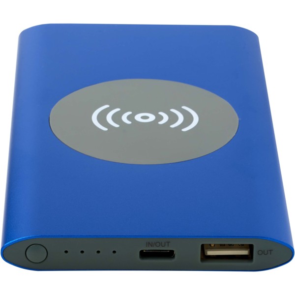 Batterie de secours sans fil en aluminium recyclé Juice type-C de 4 000 mAh - Bleu royal