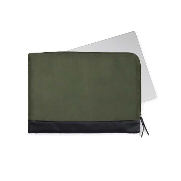 Obal na 14" notebook VINGA Marlow z RCS recykl. polyesteru - Zelená / Černá