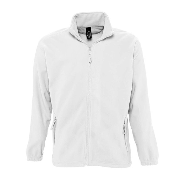 Sol's North Men - Zipped Fleece Jacket - White / 5XL