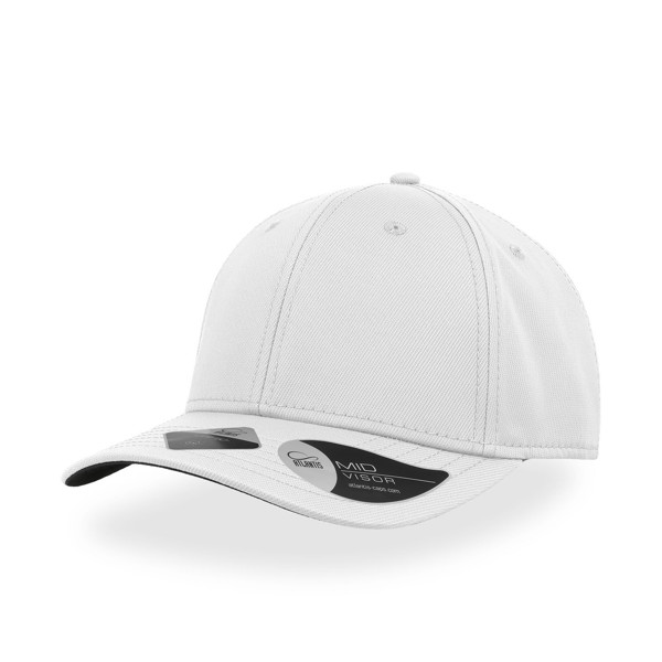 Boné Base, 75% Nylon/ 20% Algodão/ 5% Elastano - Branco