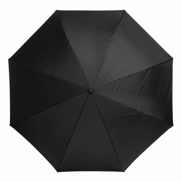 Stick umbrella, reversed close, 109 cm diameter - Black / Red