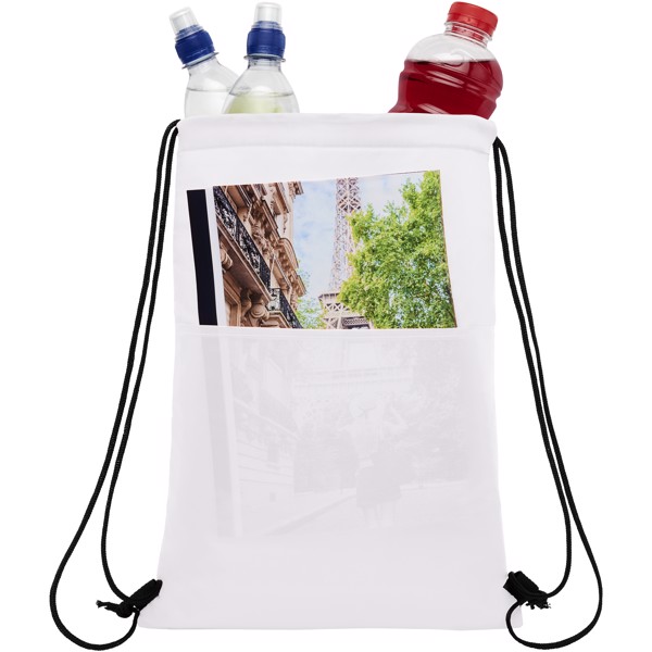 Oriole 12-can drawstring cooler bag 5L - White