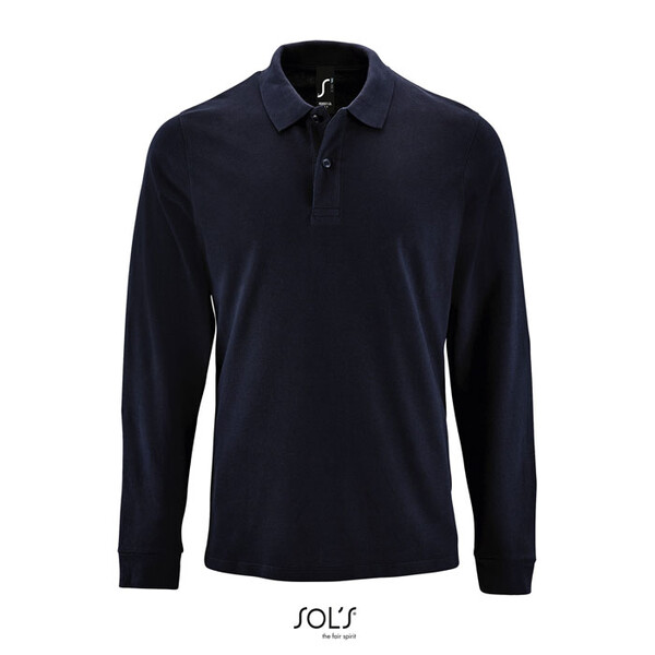 PERFECT MEN LSL POLO 180g Perfect Lsl Men - French MarinhoL
