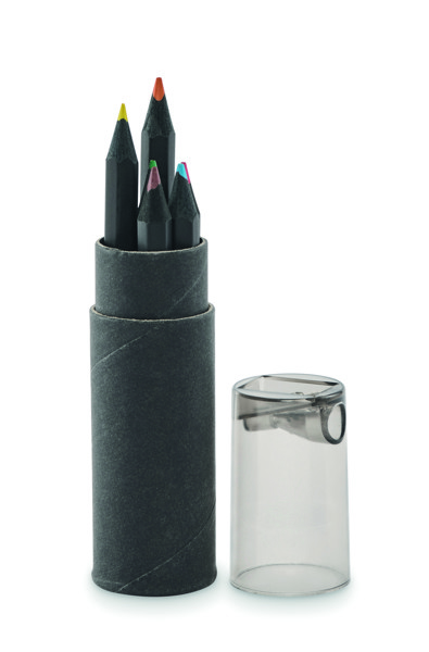 6 crayons de couleur Negro