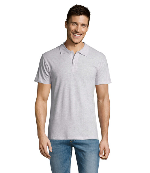 SUMMER II MEN polo 170g - Popiół / M