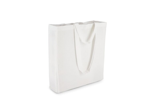 Sac fourre-tout en coton OEKO-TEX® 38 x 10 x 42cm 140g/m². - Blanc