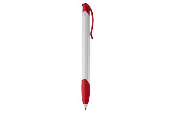 Apollo ball pen hardcolour - White / Red