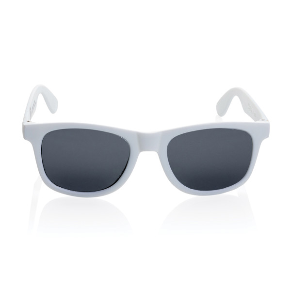 Lunettes de soleil en plastique PP recyclé RCS - Blanc