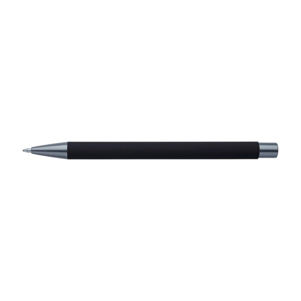 Ballpen Emmett | Recycled | Rubber finish - black