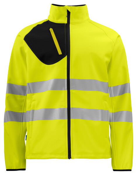 6432 Softshell Jacket Yellow/Black M