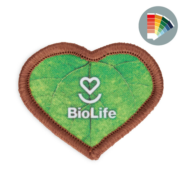 Sublimated patch with merrow border - 6cm / Iron-on