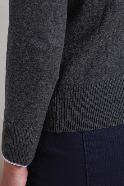 Women's Button-Through Knitted Cardigan - Bottle / S