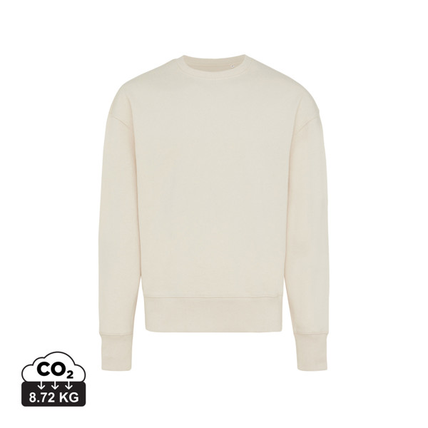 Sweater à col rond en coton recyclé Iqoniq Kruger - Natural Raw / XS
