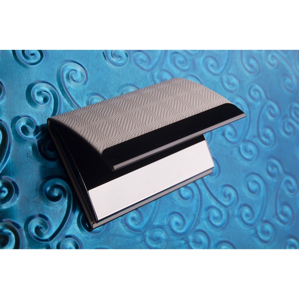 Emboss business card holder - White