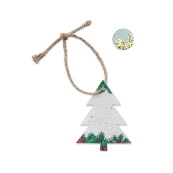 Seed paper Xmas ornament Treeseed