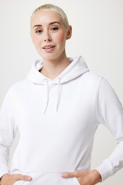 Mikina s kapucí Iqoniq Jasper z recykl. bavlny - Recycled White / M