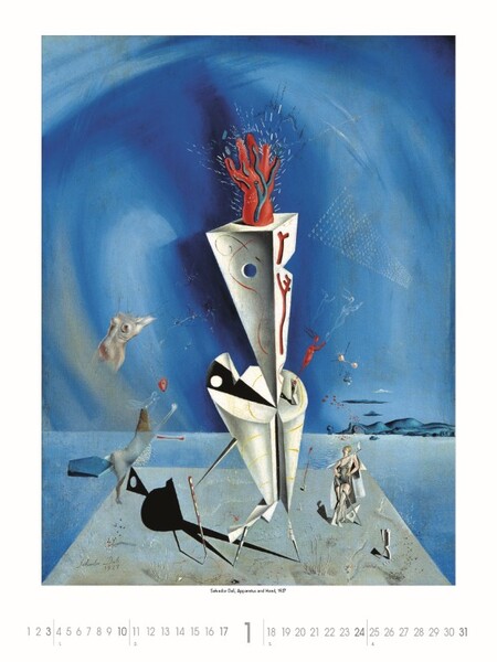 Nástenný Kalendár Salvador Dalí 2027