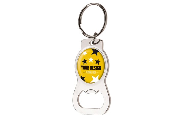 Opener keyring metal Doming