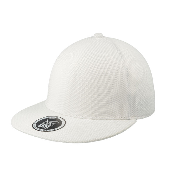 Boné Snap-One, 100% Poliéster - Branco