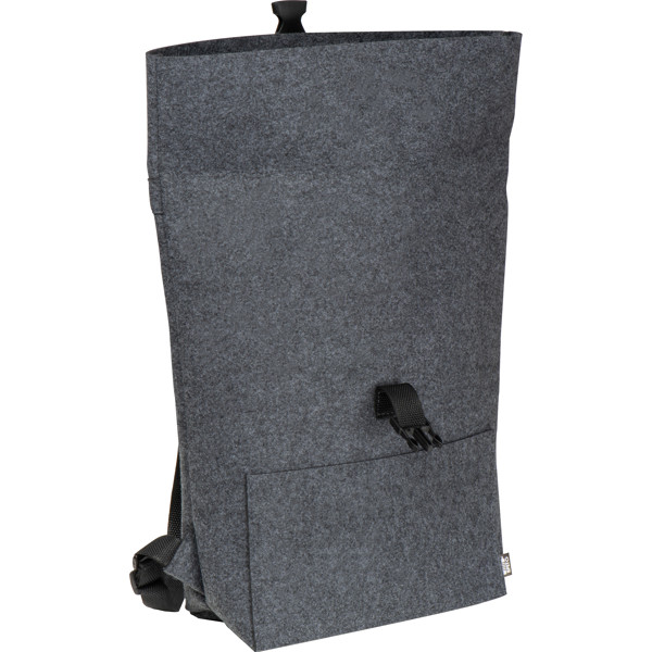 Large felt rucksack LAWRENCE - Anthracite