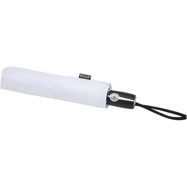 Gale 27" foldable auto open & close RPET umbrella - White