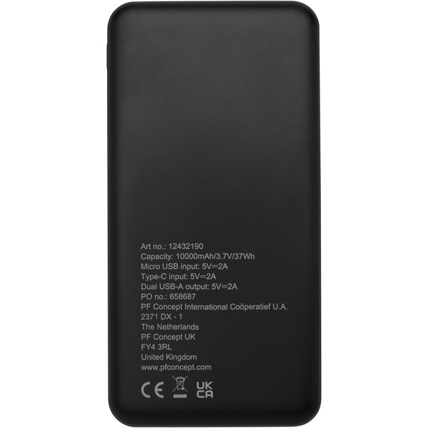 Loop 10.000 mAh powerbank af recycled plast