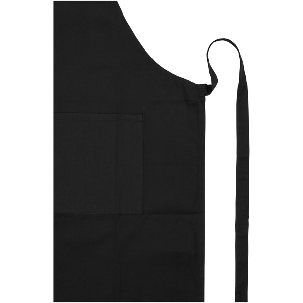 Orissa 200 g/m2 GOTS organic cotton apron - Solid Black