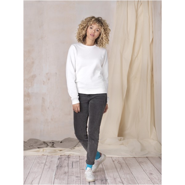 Sweat à col rond Jasper bio recyclé femme - Blanc / XL