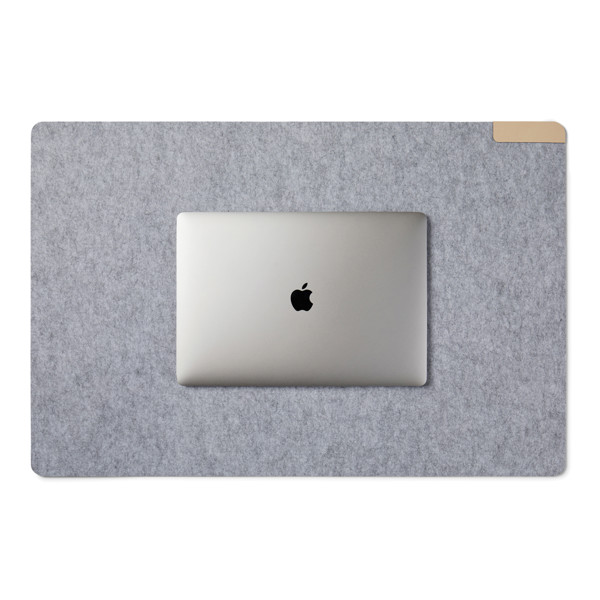 VINGA Albon GRS recycled felt desk pad - Grey