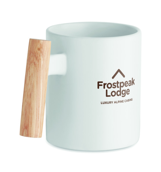 Ceramic mug 320 ml Crenate - White