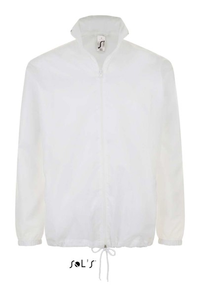 Sol's Shift - Unisex Water Repellent Windbreaker - White / L