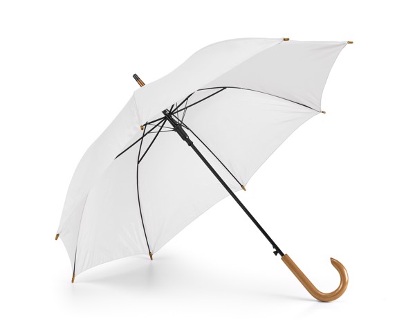 PATTI. 190T polyester umbrella with automatic opening - White