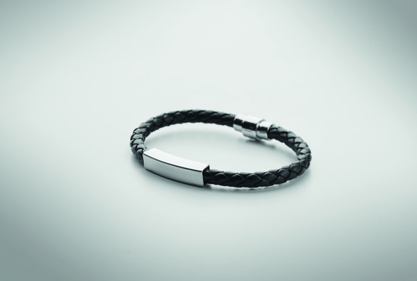 Bracelet tressé en simili cuir Fauleti