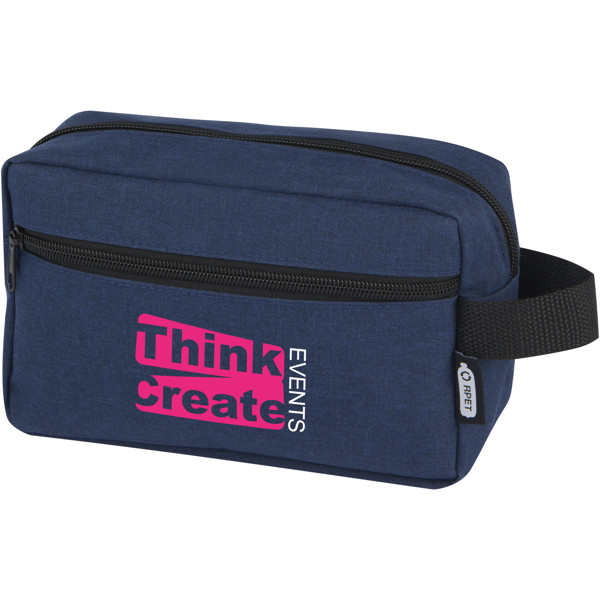Trousse de toilette Ross en RPET certifié GRS de 1,5 L - Bleu cobalt