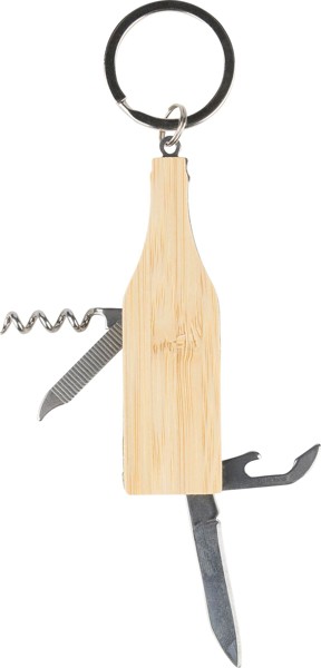 Bamboe multitool-sleutelhanger Inaya