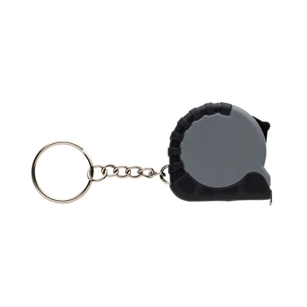 MeasureMate RCS reycled ABS 1 meter tape keychain - Grey