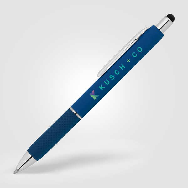 Serena Stylo Gel rétractable avec Stylet - Bleu roi / Sérigraphie