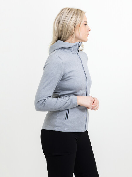 Layback Lady Hooded Jacket Grey Melange XS