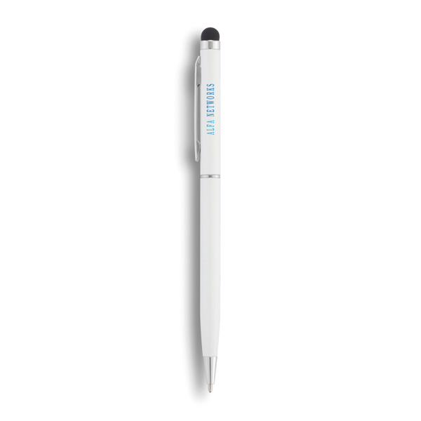 Xd Collection stylus pen, aluminium, 136 mm - White