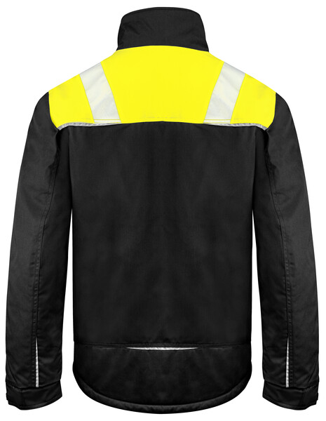 5428 Jacket Padded Black/Yellow M