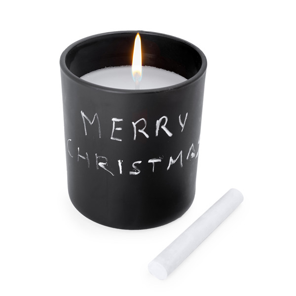 Vela aromática personalizada de cerámica con tiza para escribir