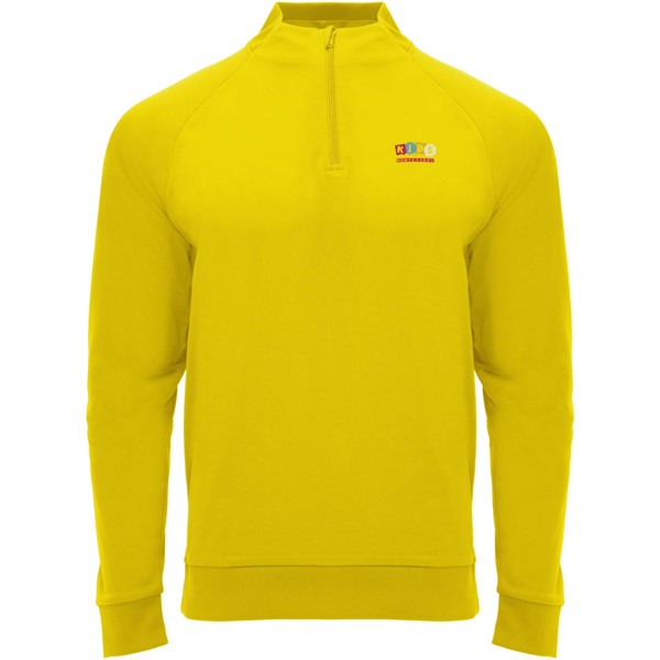 Epiro long sleeve kids quarter zip sweatshirt - Yellow / 16