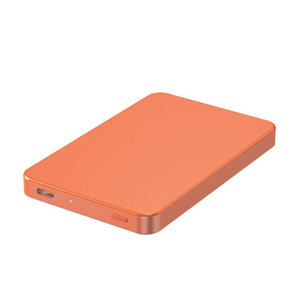 Bezdrátová magnetická powerbanka Urban Vitamin Marin 5000mAh - Oranžová
